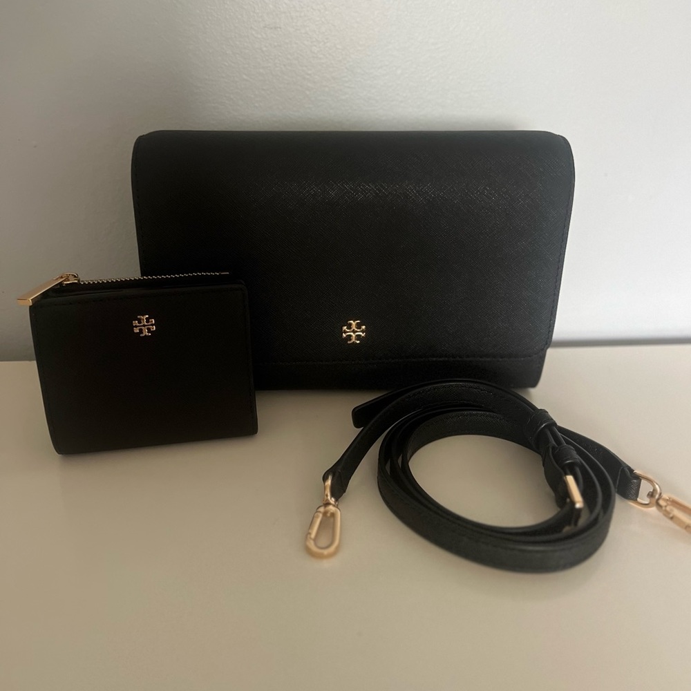 Tory Burch Crossbody with matching wallet..